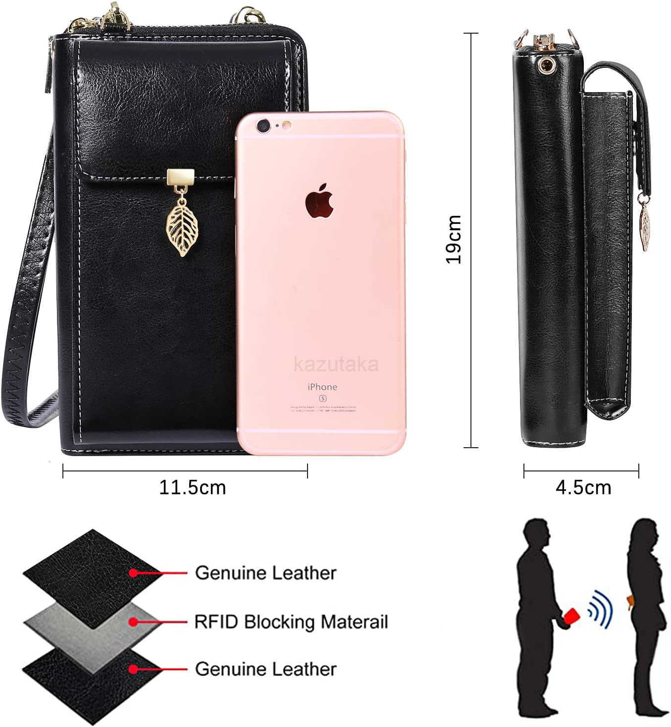 Small Crossbody Phone Bags for Women Leather Cell Phone Purse Wallet Z250910
