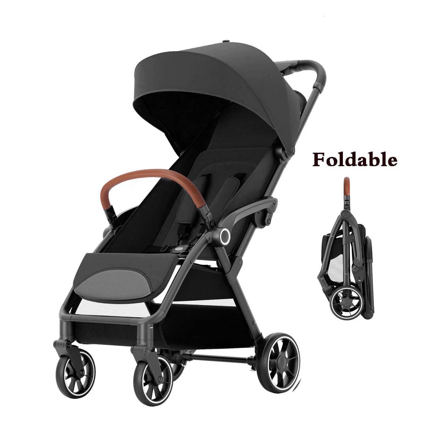 Standard Stroller Seat Foldable Portable Newborn Stroller Luxury Baby Carriage Suit BabyToddlers360Swivel Seat W250910