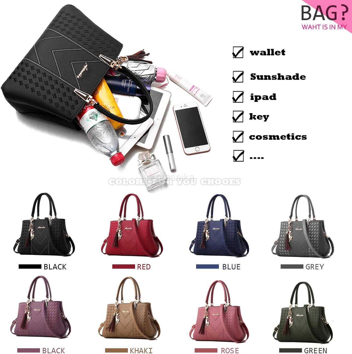 Womens Purses and Handbags Shoulder Bag Ladies Designer Satchel Messenger Tote Bag M250910