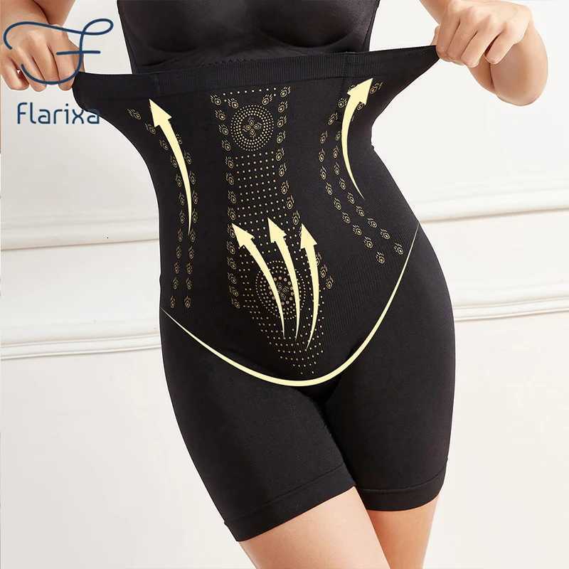 Flarixa Womens Seamless Postpartum Super High Waist Tummy Control Underwear Butt Lifter Square Leg Shorts Shapewear Body Shaper W250910