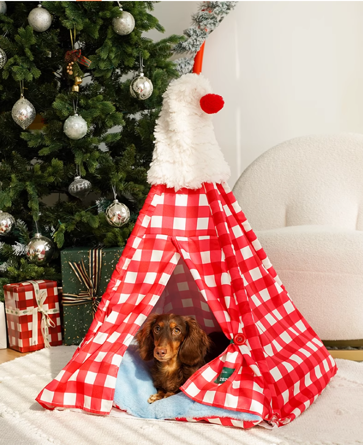 Cozy Semi-Covered Animal Den Easy Cleanup Design Suitable for Both Felines & Canines