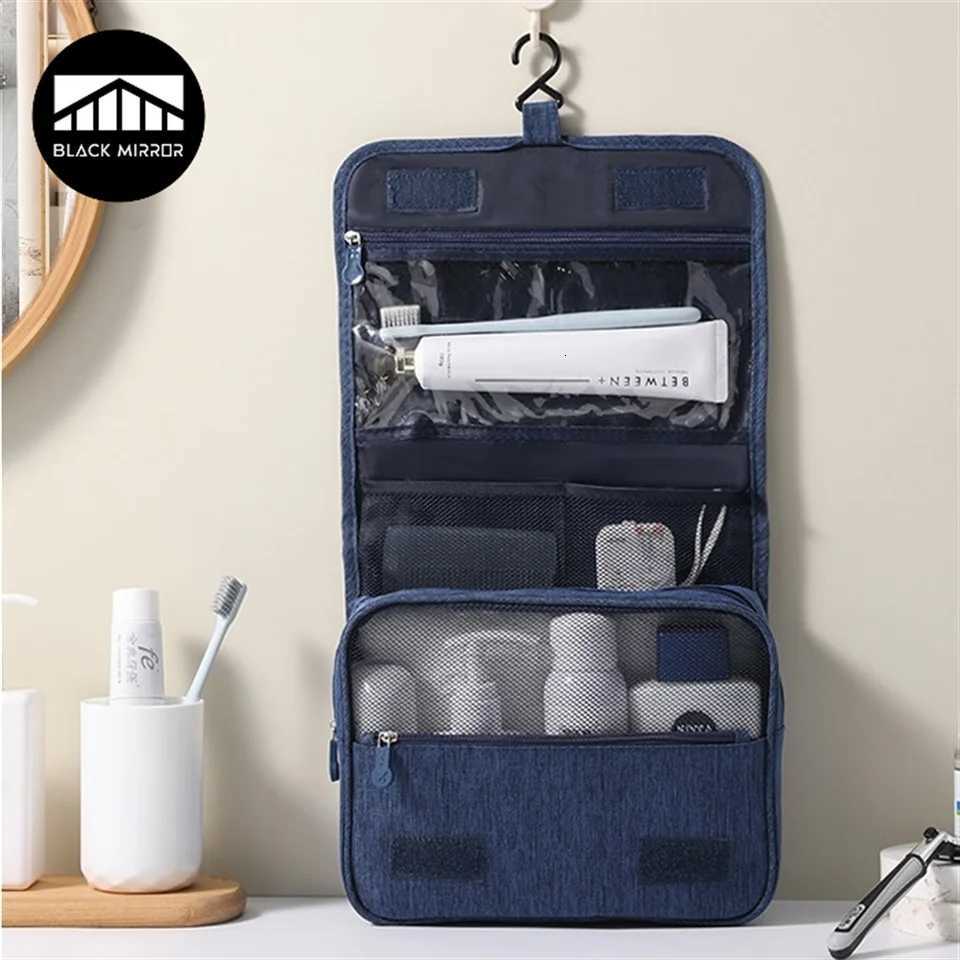 Portable Toiletry Washbag with Hanging Hook Waterproof Women Bathroom Cosmetic Storage Bag Large Capacity Travel Men Makeup CaseXJ250910