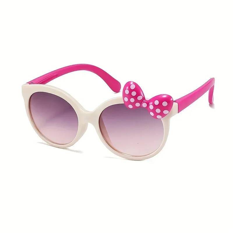 Cute Cartoon Bowknot Sunglasses, Girls Kids Children Sunshade Glasses For Climbing Outdoor Sports ddmythur Z260305
