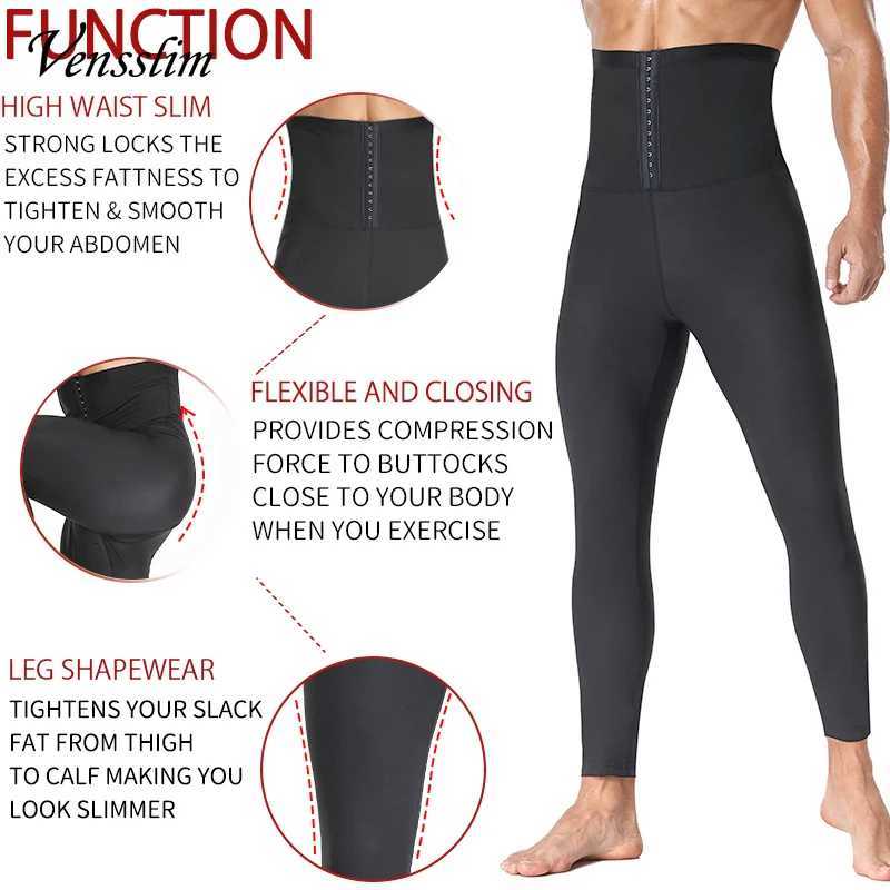 Vensslim Sweat Waist Lings Slimming Weight Loss Men Body Shaper Thermo Sauna Pants Workout Gym Compression Shorts W250910
