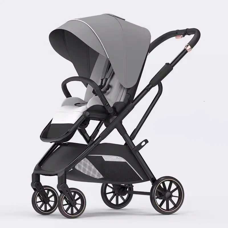 New Arrival High View Portable Baby Stroller Ergonomics Seat Bassinet for Newborn One Hand to Recline Pram W250910