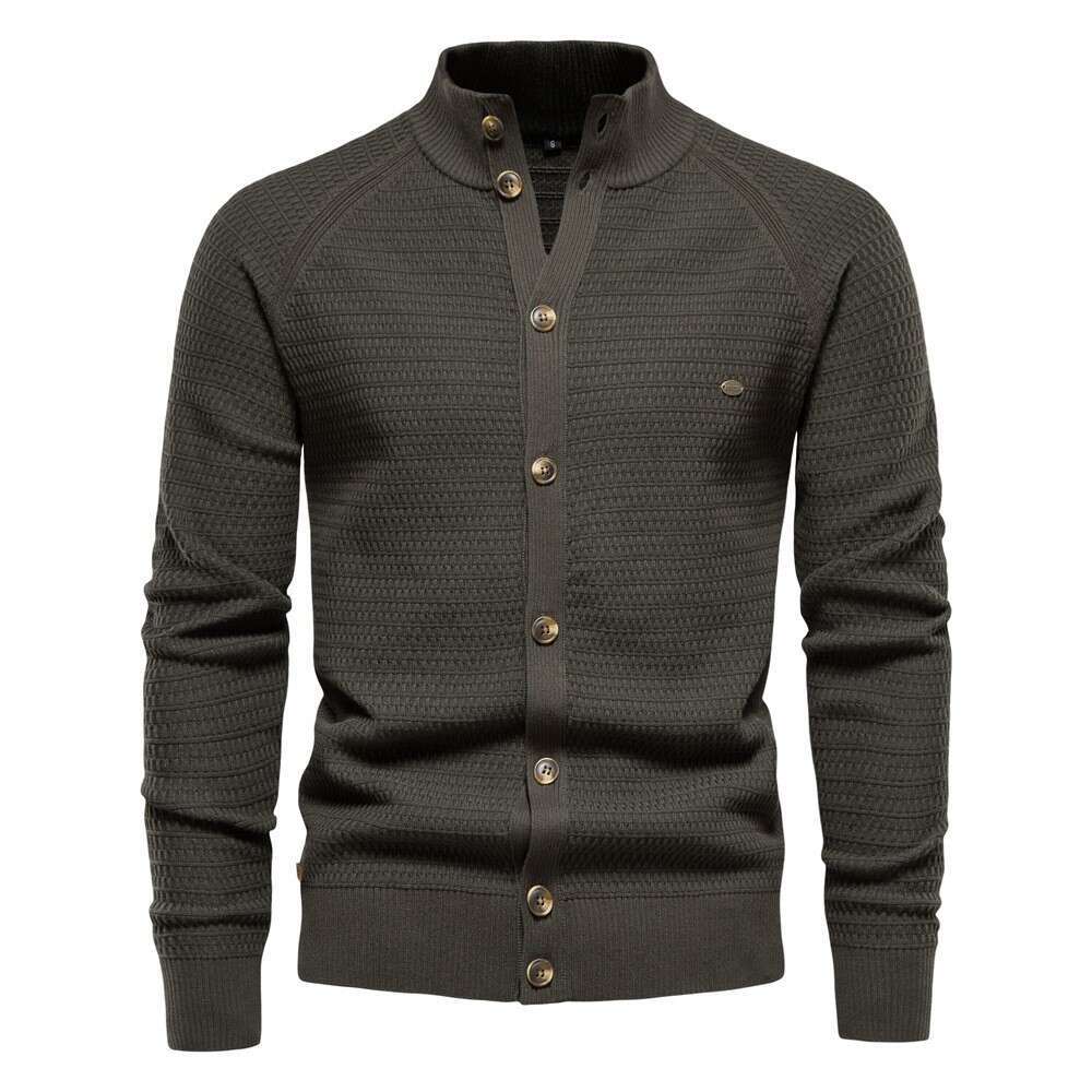 European American tops autumn and winter, new cardigans men, high-quality business sweaters, knitted sweaters for men