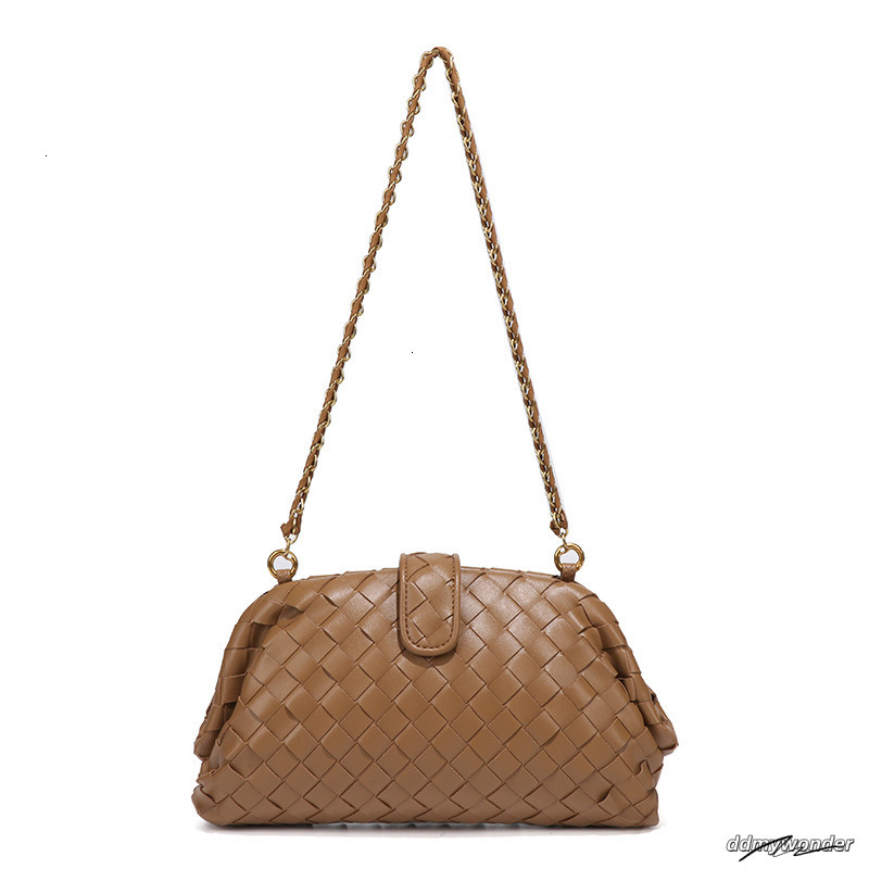 Fashionable And Minimalist New For Bags Designer Handbags Hand Woven Gold Chain Single Shoulder Armpit Cloud Clip Bag ddmywonder ddmywonder ddmywonder