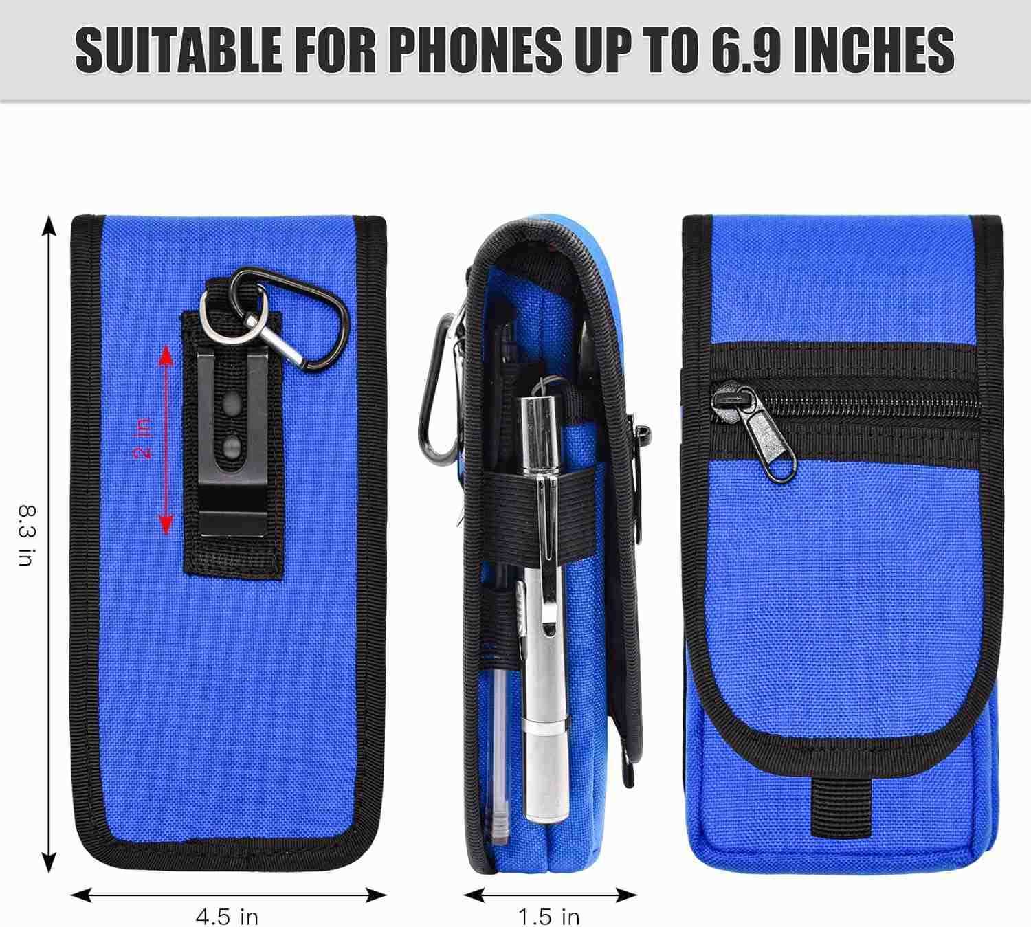 Phone Holster Large Smartphone Pouch Belt Clip Tool Pouch MultiPurpose Tactical Cellphone Holder for Working Hiking Camping Barbecue Rescue XL Z250910