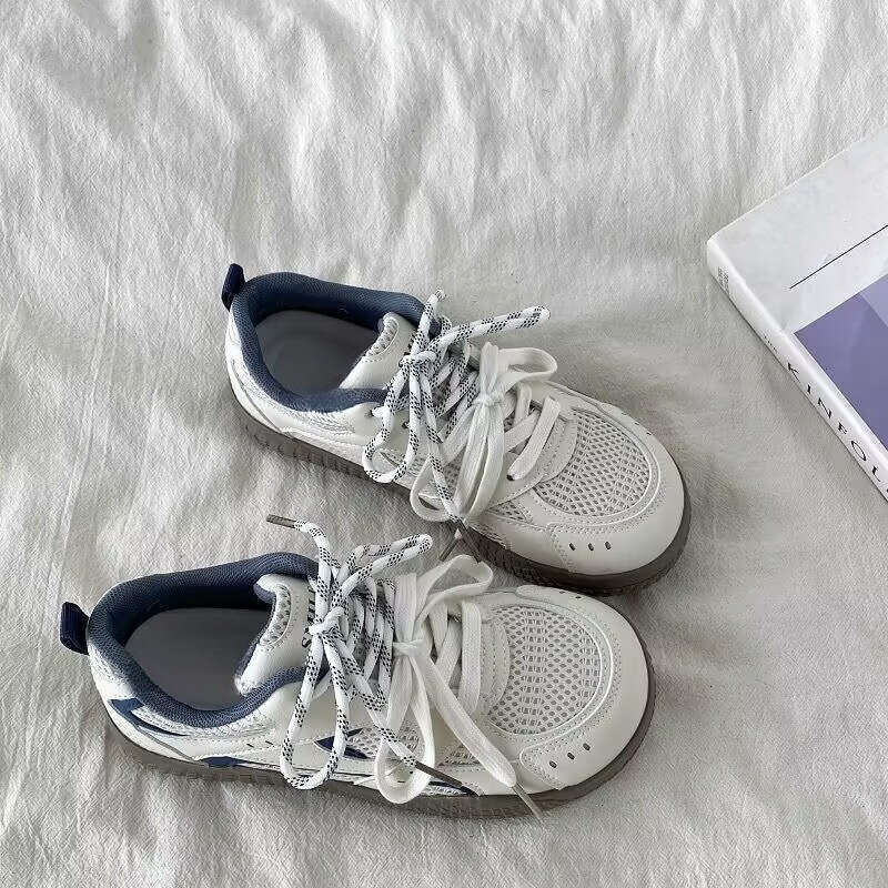 Mesh Breathable German Training for Women 2025 Summer New Super Popular Versatile Niche Casual Sports White Shoes