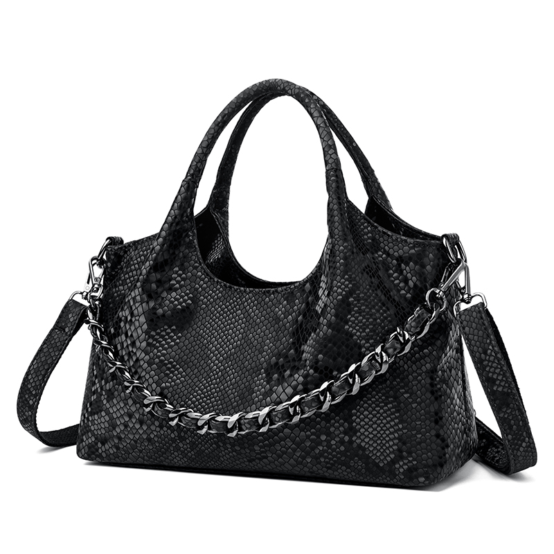 Stylish Chain Strapped Luo Tote Bag: Versatile Fashion Statement