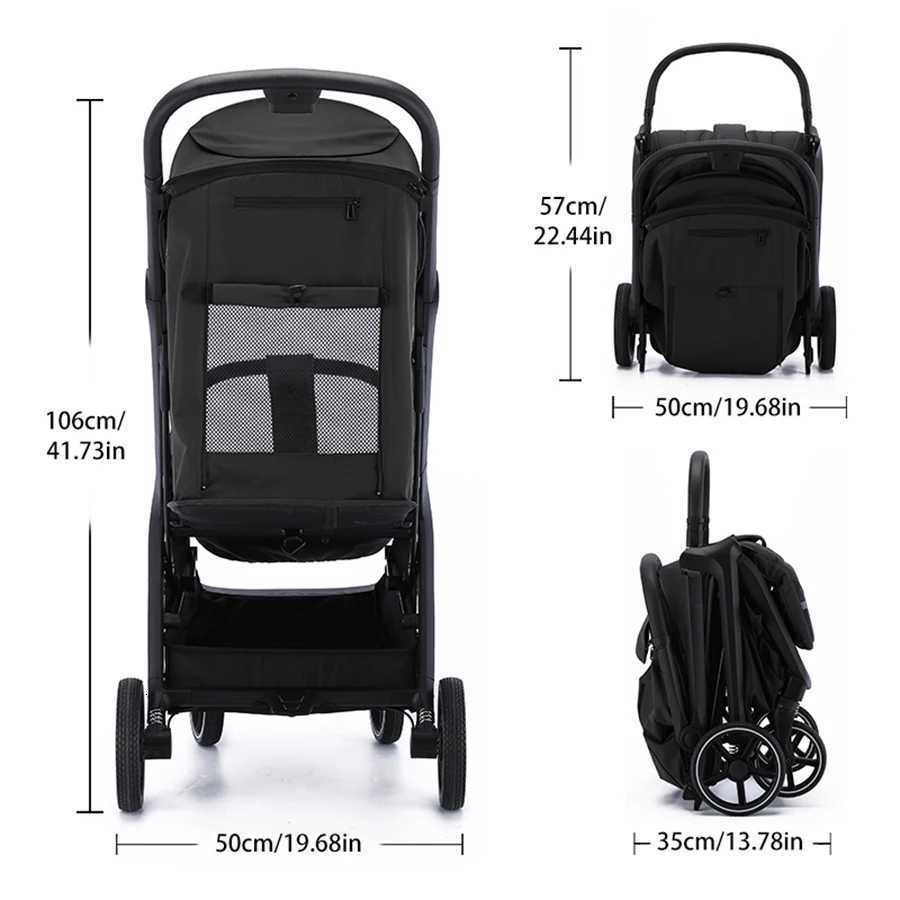 Fast Folding Baby Stroller FourWheel Baby Stroller It Can Be Taken On The Plane Baby Strollers W250910