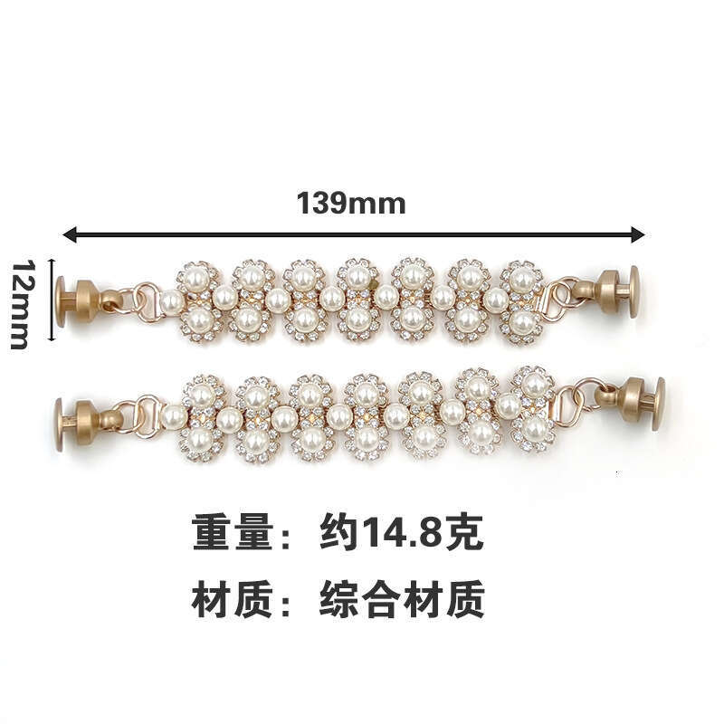 Lanjia- Shoe Flower Croc Shoes DIY Decorative With Invisible Hidden Buckle Pearl Chain 22A26