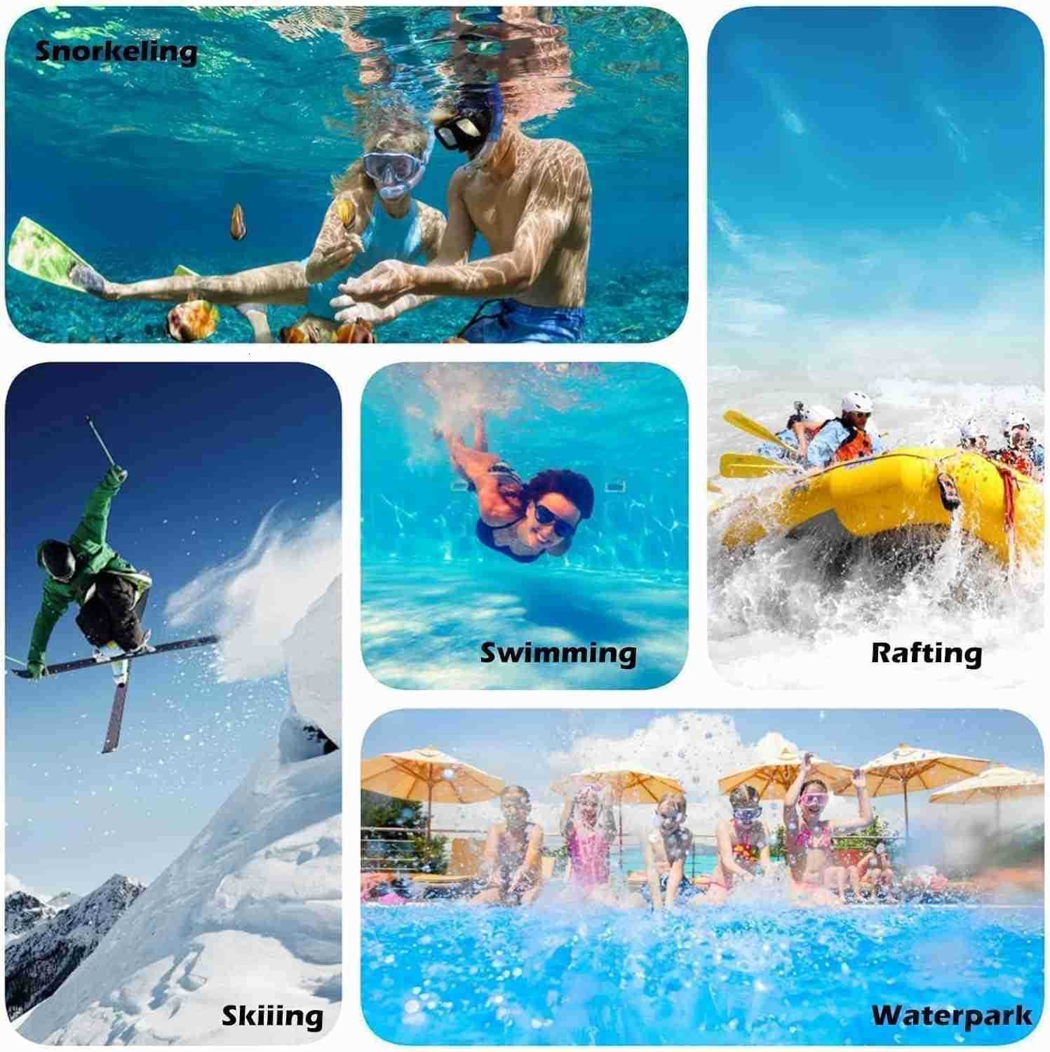 Waterproof Phone Pouch Case for iPhone 16 Pro Max15141312 IP68 Travel Cellphone Dry Bag Beach Cruise Ship Essentials Bags with Crossbody Lanyard Iride