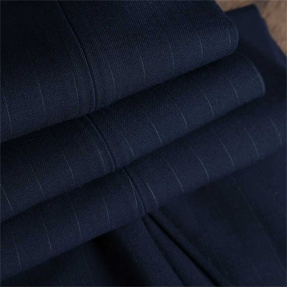 Mens Formal Suit Set Double Breasted Blazer with Matching Pants Slim Fitting Tuxedo Business Suits 2 Pieces Fashion W250910