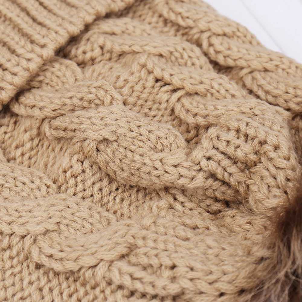Fashionable Knitted Wool Hat with Ball Decoration Autumn Winter New Arrival Warm Comfortable Outdoor Travel WindproofXJ250910