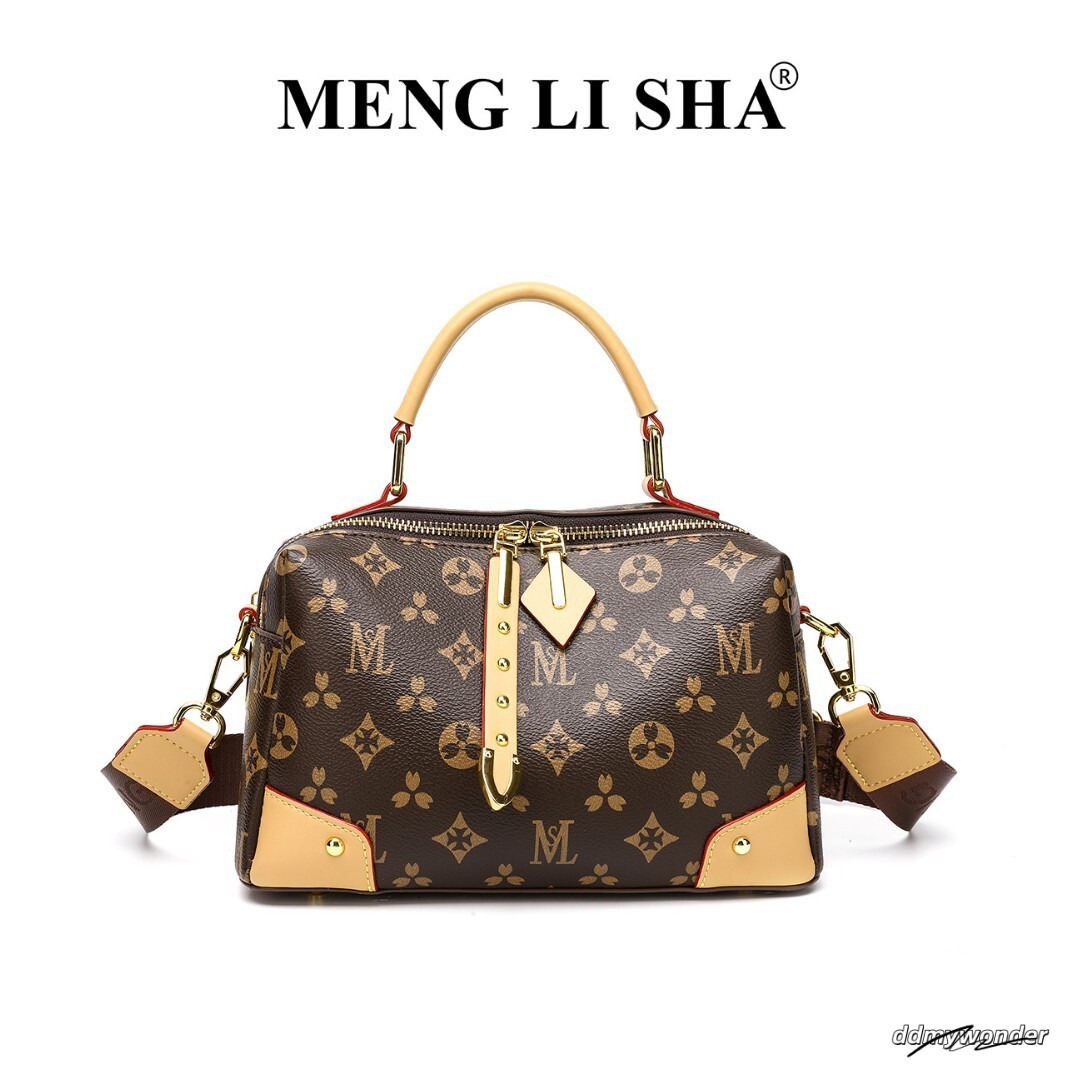 Women's Retro Letter Embroidered Handbag Free Shipping Designer Classic Vintage Boston Fashion Pillow Style Commuting Shoulder Crossbody Bag ddmy