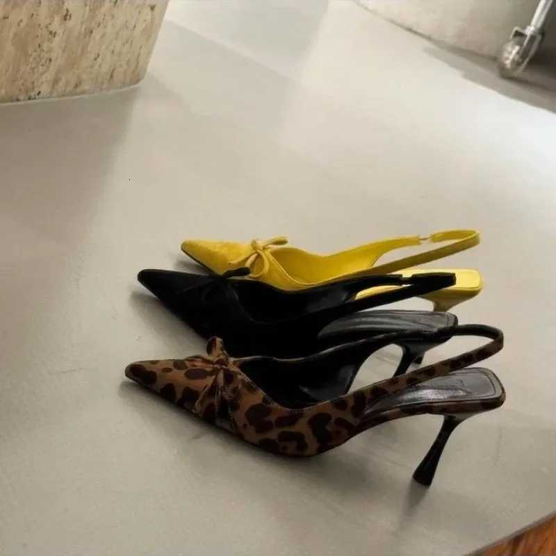 Womens Shoes 2025 Slingbacks Womens High Heels Fashion Butterflyknot Office and Career New Best Seller Closed Toe Sandals W250910