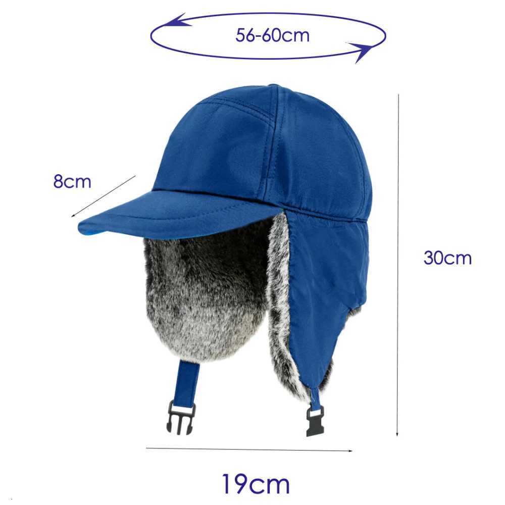 HT4860 Russian Hat Men Women Waterproof Snow Ski Earfl C Thick Warm Fleece Lined Autumn Winter Hat Male Female Trper CsXJ250910