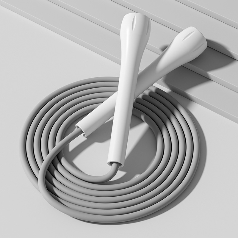 High-Quality Speed Skipping Rope for Fitness Enthusiasts 5.50mm Thickened Silicone Modified Long Rope Non-Slip Handle Safe Materials Environmentally F