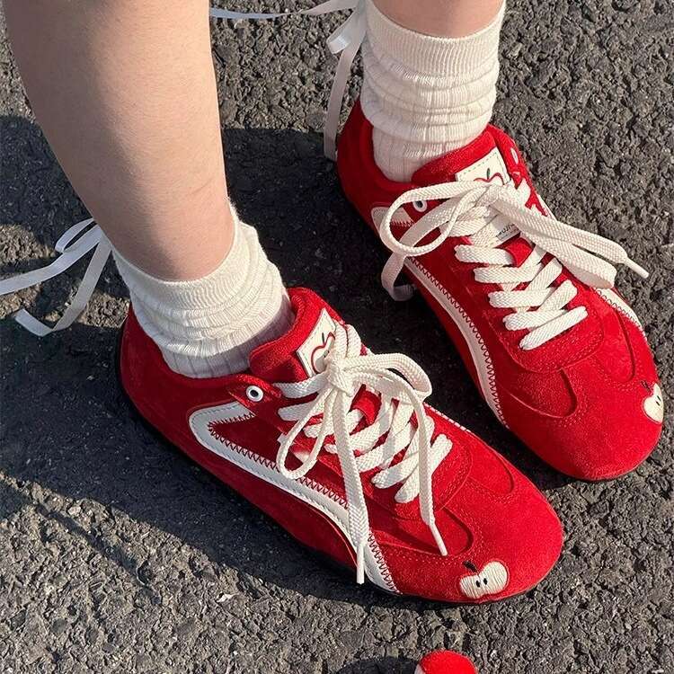 Red Apple Dexun for Women 2025 Spring Summer New Lightweight Forrest Gump Shoes Versatile Sports Casual Sneakers