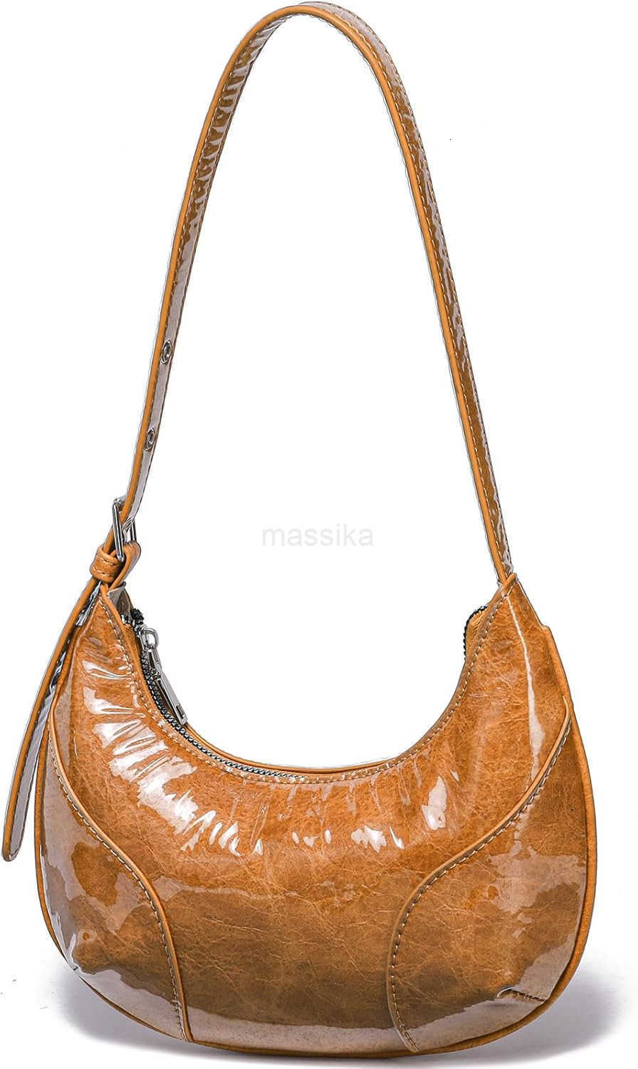 Small Shoulder Bag TPU Leather Y2K Purse for Women M250910