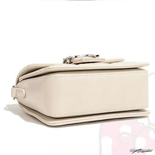 Classic Women's Metal Sequin Cute Kitten Handbag Free Shipping Designer Niche Chain Fashion Dia Grid White Shoulder Crossbody Bag ddmywonder ddmy