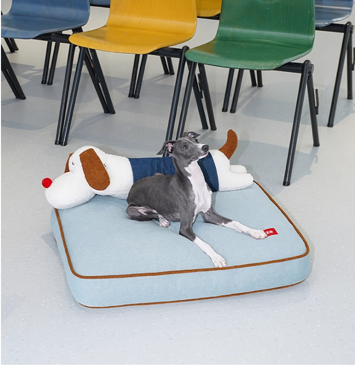 Versatile Cowboy Design Dog/Cat Couch Easy-Wash Cushioning For Warm Weather Comfort