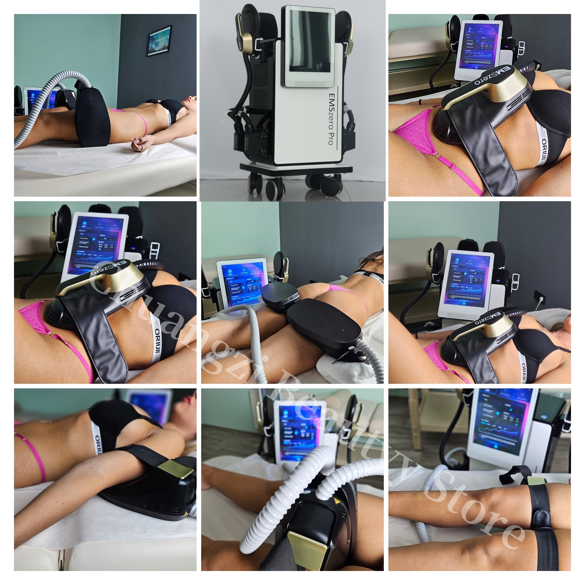 EMSzero NEO Pro HIEMT RF Electro Magnetic Stimulation Body Sculpting And Muscle Building Machine 4/5 Handles 6500W 200HZ 15Tesla Fat Loss Slimming Bea