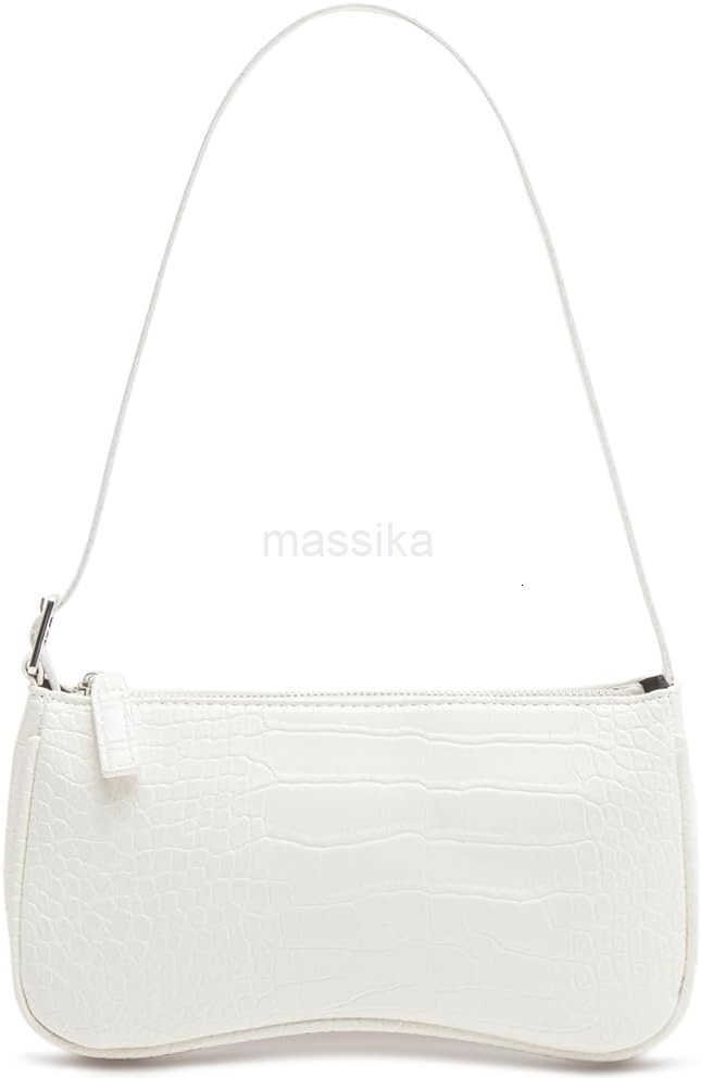 Small Purse for Women Adjustable Shoulder Bags Crocodile Pattern Clutch Purse with Zipper Closure Retro M250910