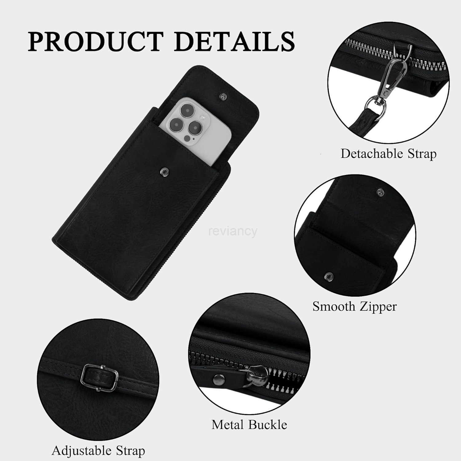 Women Cell Phone Purse Wallet Small Crossbody Bag Leather Shoulder Bag with Card SlotW250910