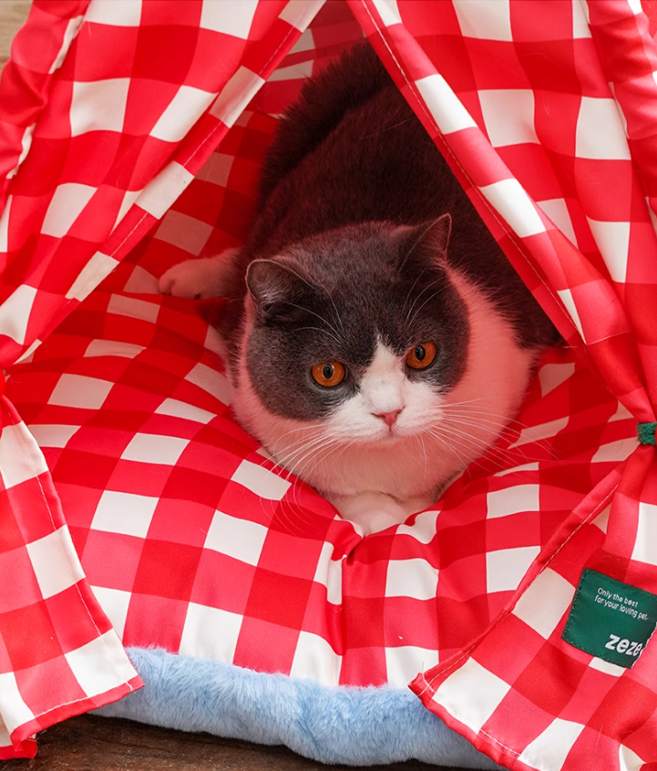 Cozy Semi-Covered Animal Den Easy Cleanup Design Suitable for Both Felines & Canines