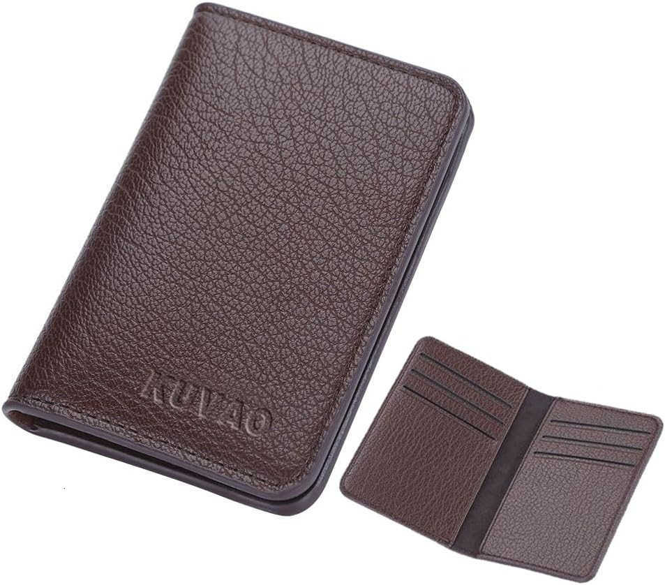 Mens Card Holder Multiple Card Slots Simple Thin Wallet for Men Card Clamp BlackZ250910