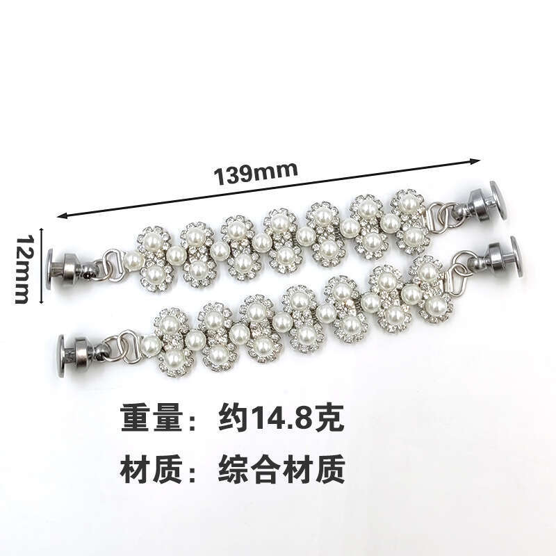 Lanjia- Shoe Flower Croc Shoes DIY Decorative With Invisible Hidden Buckle Pearl Chain 22A26