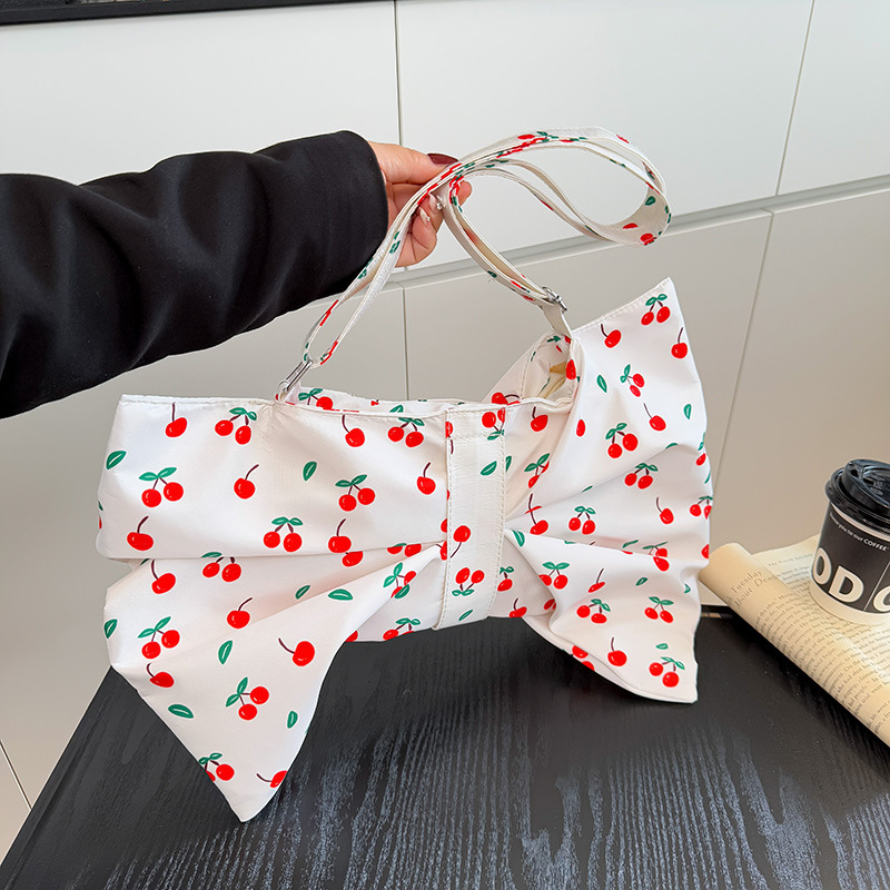 2025 autumn new cute and fresh artistic style niche design versatile trend personality butterfly bow women's shoulder bag designer bag