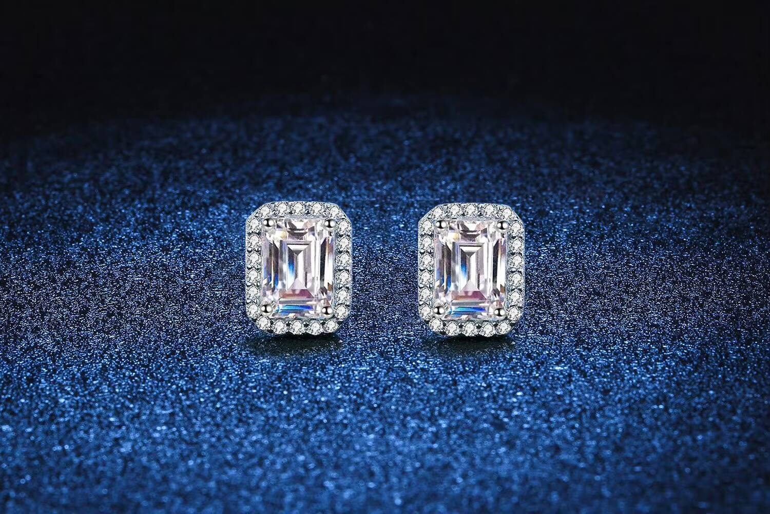 S925 Sterling Silver Moissanite Earrings