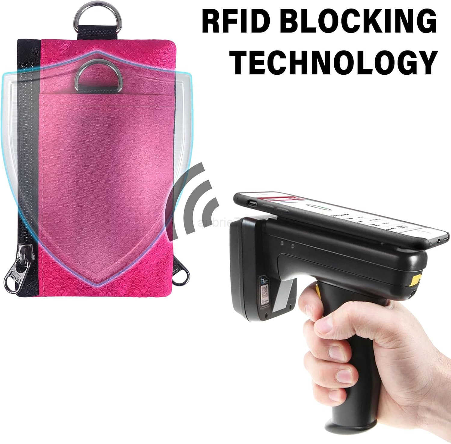 RFID Blocking Wallet Minimalist Wallet for Men Small Wallet for Women with Lanyard Keychain ID Holder Zipper for Cards Coins Travel Waterresistant Pin