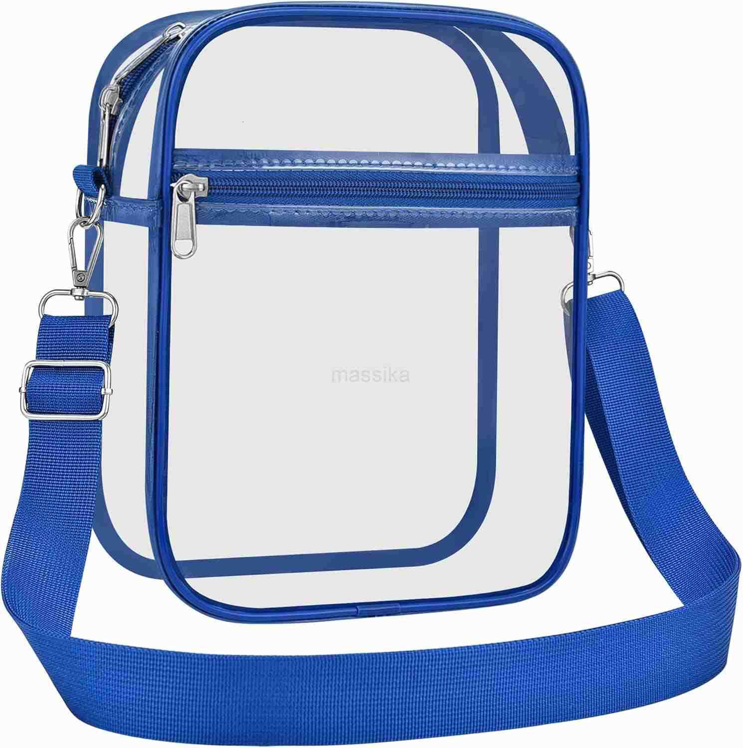 Clear Purse Stadium Transparent Messenger Bag Stadium Approved for Men and Women Clear CrossBody Bag M250910