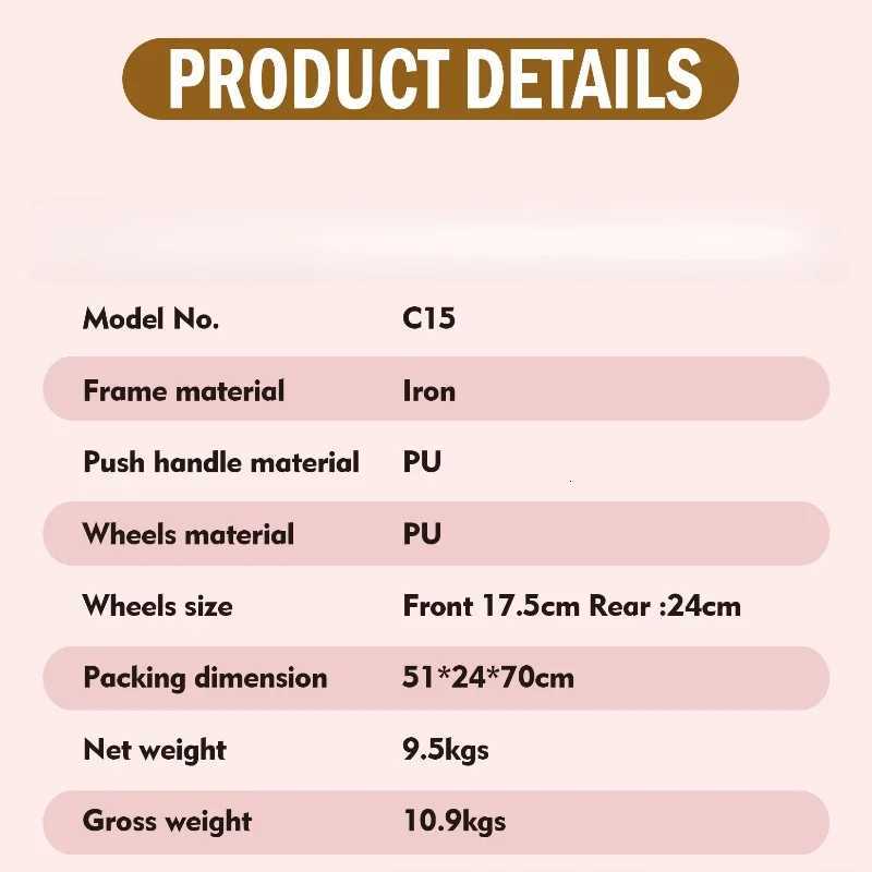 New Portable Baby Stroller 2in1 Baby Stroller Lightweight and Foldable Outdoor Shockabsorbing Baby Stroller W250910