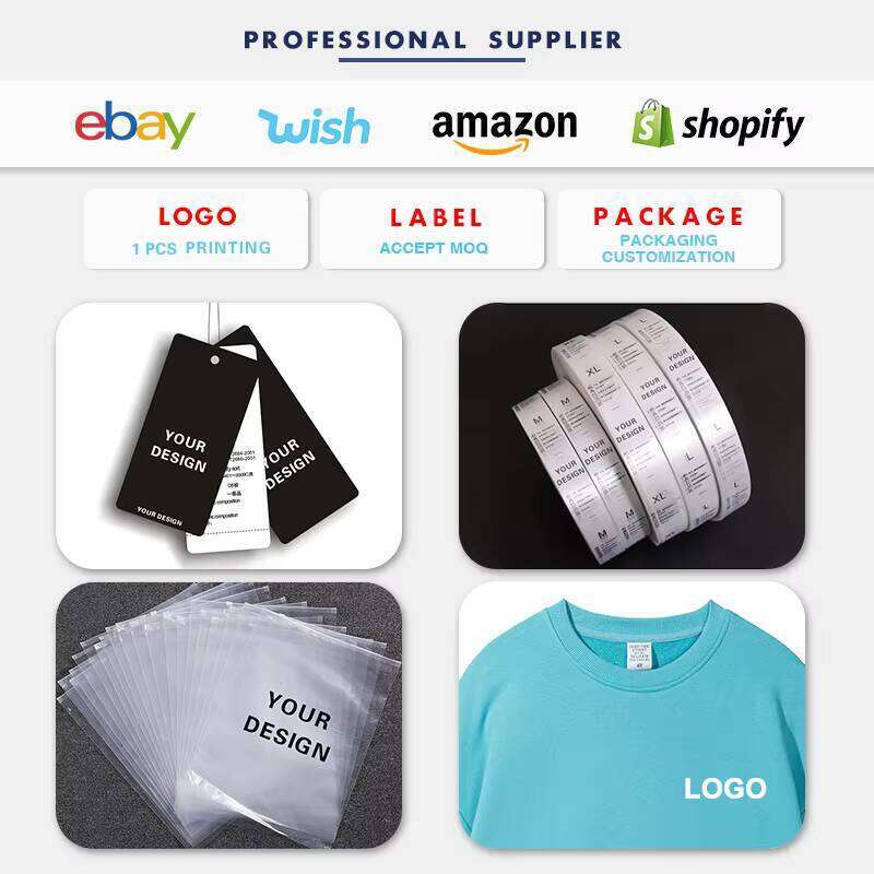 French Terry Pullover Streetwear Drop Shoulder Blank Oversized Crew Neck Sweatshirt