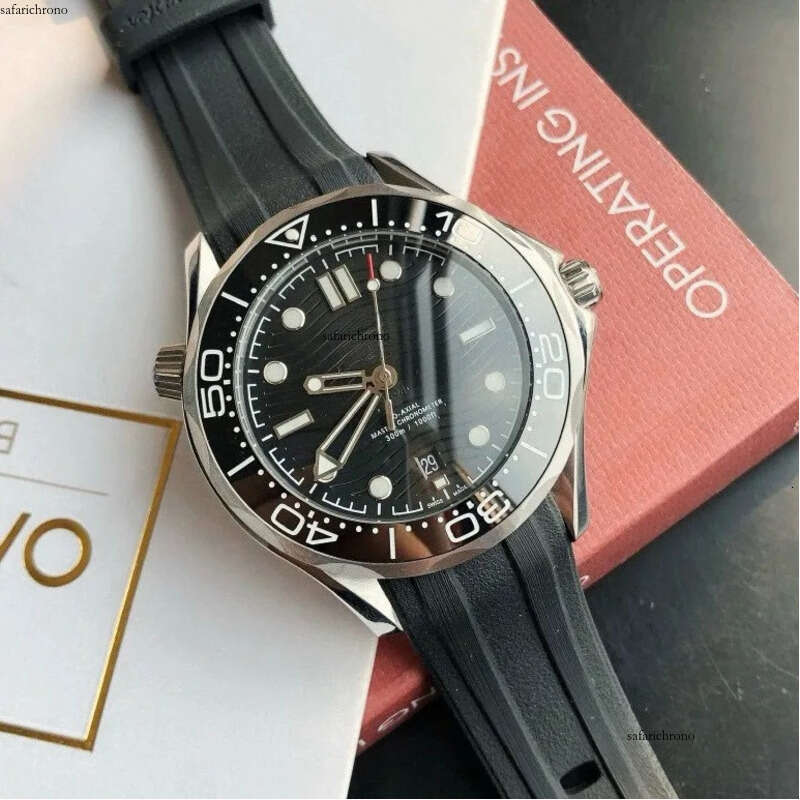 Top quality sea master 007 mens watch masterprofessional designer men diver 300m super clone watches 8800 movement sapphire glass with box NL7J