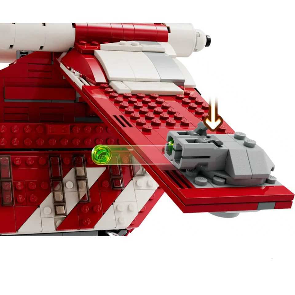 2025 NEW 1083PCS Space War Guard Gunship Building Blocks GunBoat 75354 Coruscant Construction Bricks Toys Gifts For Children Boy Z250910