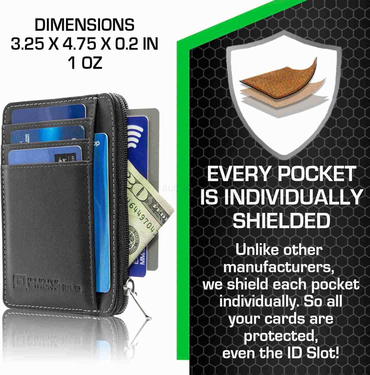 Stronghold Mens RFID Wallet Black SmallZ250910