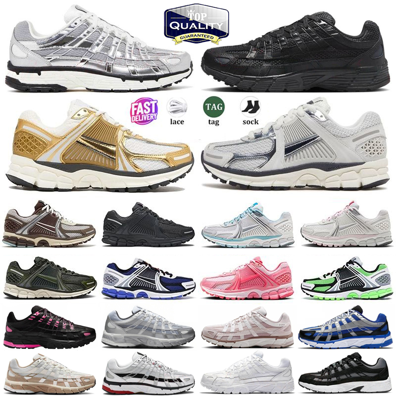 P6000 Designer Vomero 5 Casual Shoes Photon Dust Metallic Gold Silver Black White Brown Pack Pink Wolf Cool Vast Grey P 6000 Men Women Trainers Sneakers Platform shoe