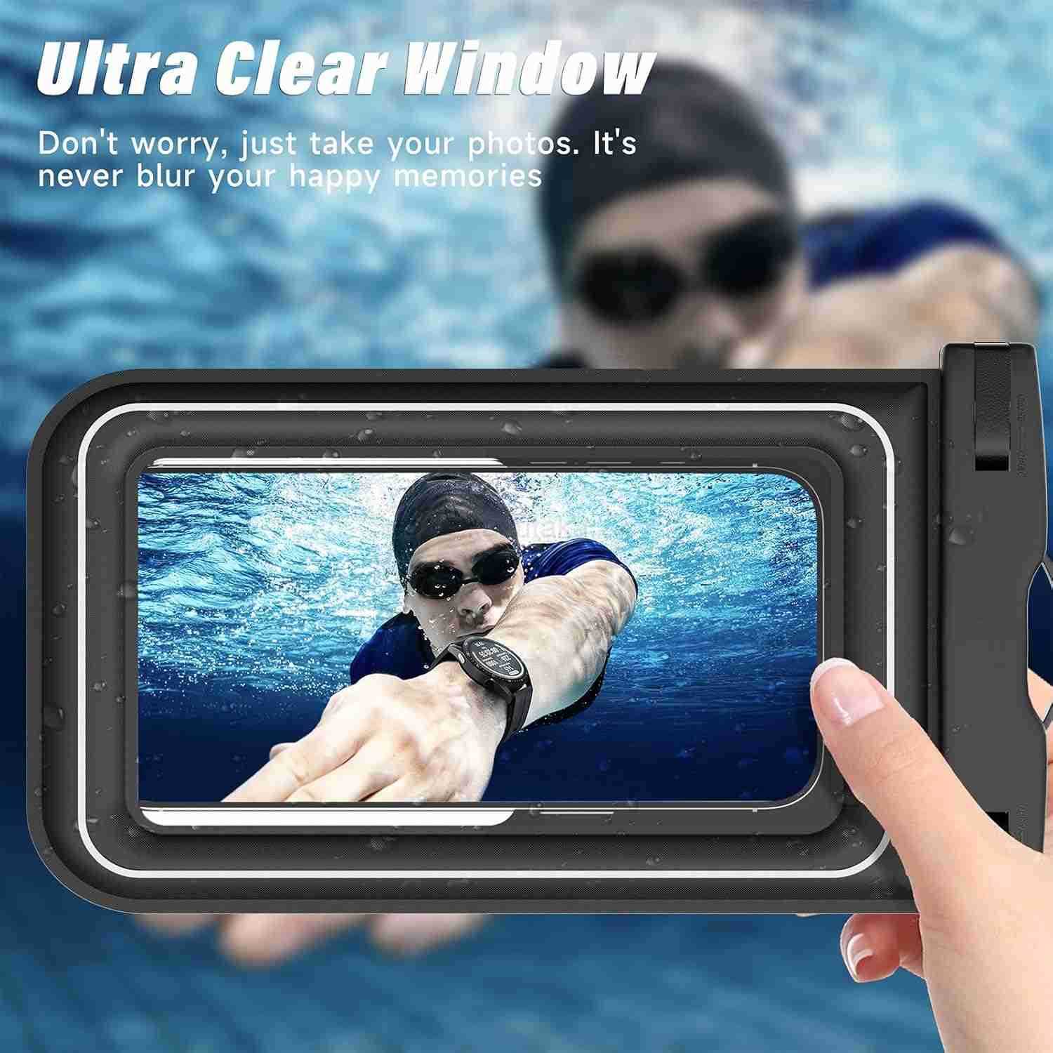 Waterproof Phone Pouch 2 Pack IP68 Floating Waterproof Phone Case Dry Bag Beach Cruise Essentials 2025 with Adjustable Lanyard for iPhone 16 Pro Max 1