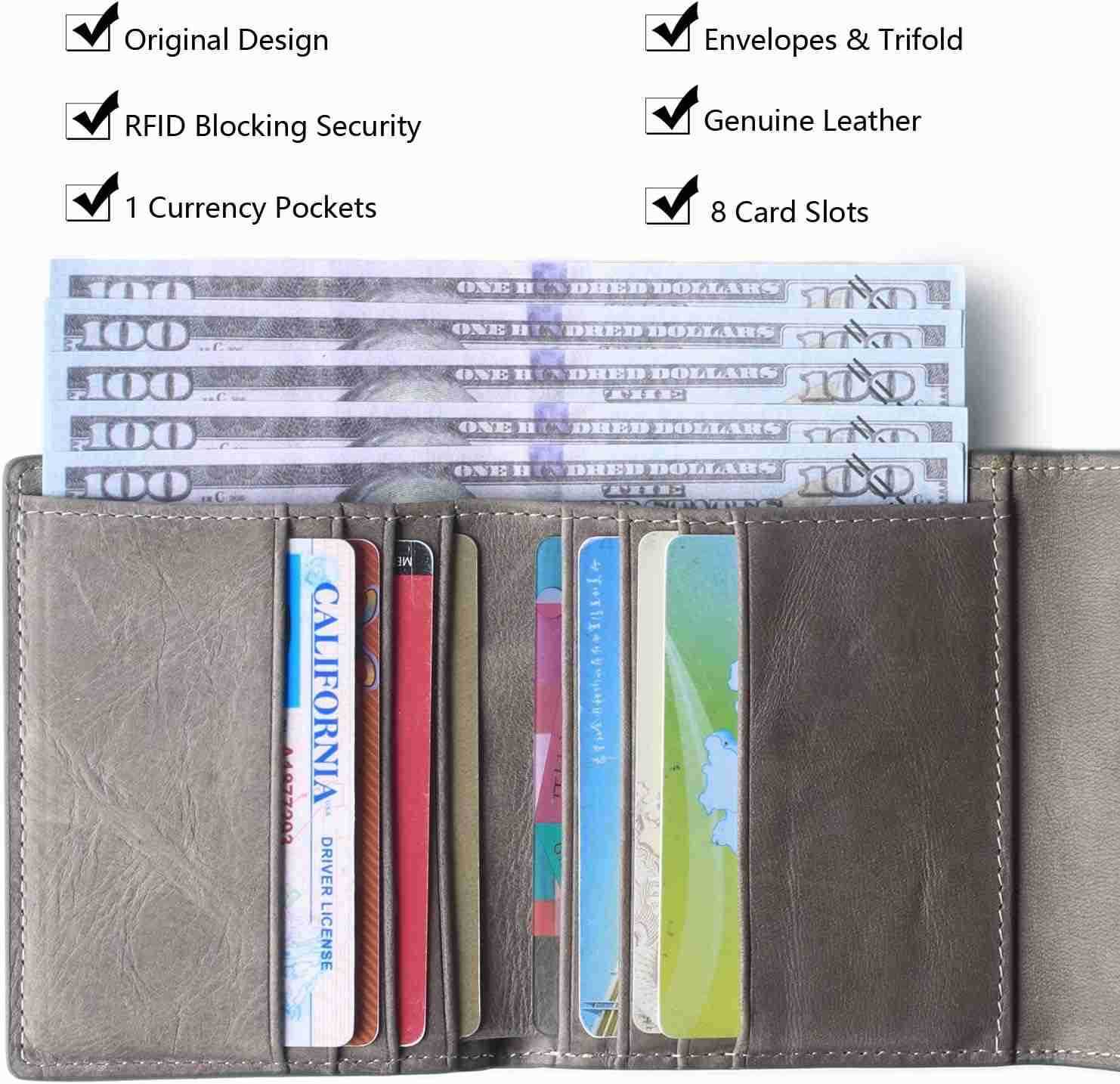 Small Wallet for Women Genuine Leather RFID Blocking Card Holder Organizer Pocket Compact Bifold Ladies Mini PurseZ250910