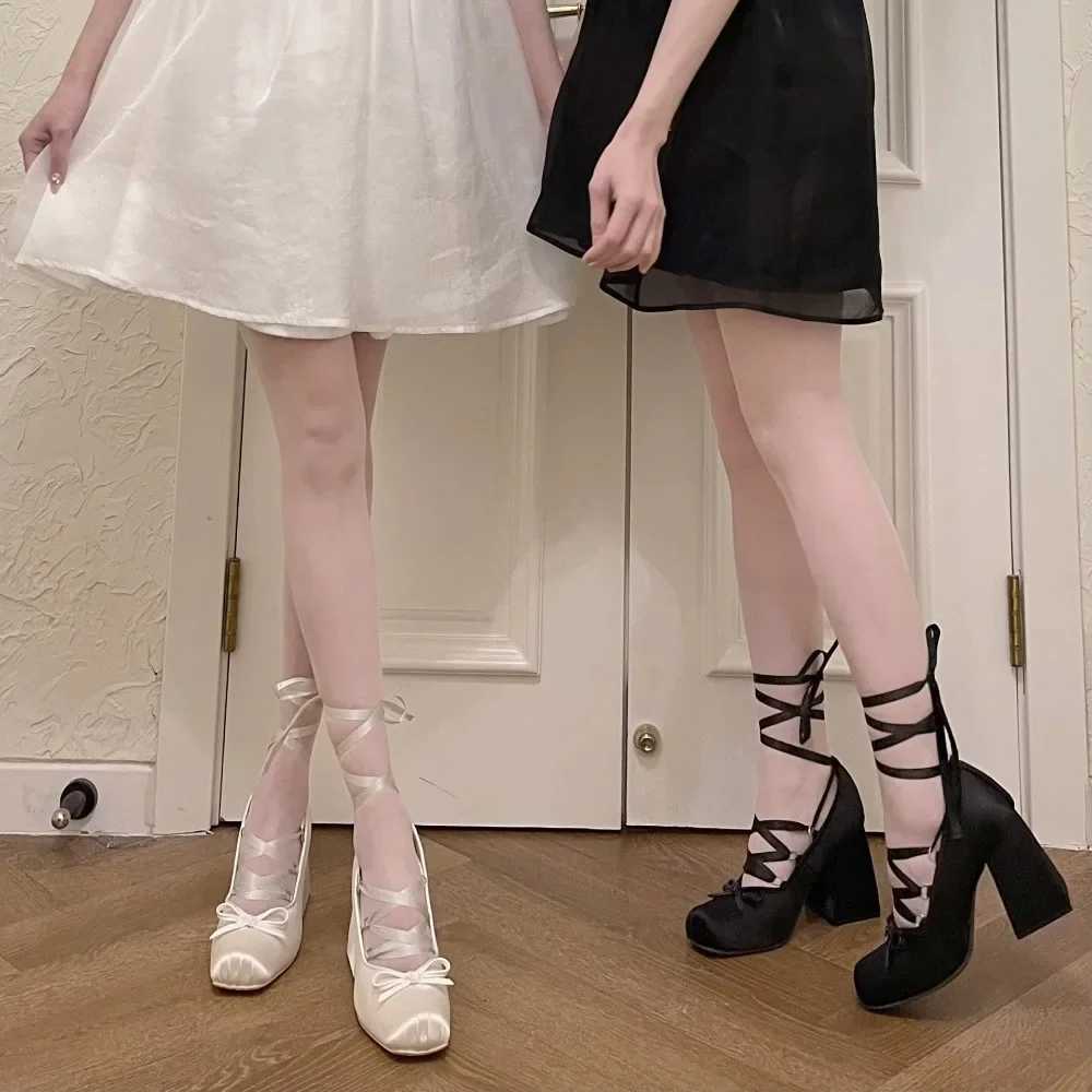 Chunky Heels Lolita Pumps Shoes Women 9cm Heel Mary Janes Shoes Spring Summer Autumn Fashion Comfy Women Dancing Shoes Pumps W250910