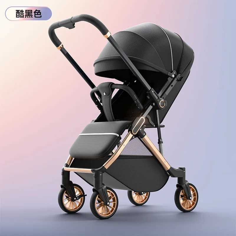 Baby Stroller High View Can Sit or Lie Down Twoway Shockabsorbing Foldable Portable Newborn Baby Stroller Baby Stroller W250910