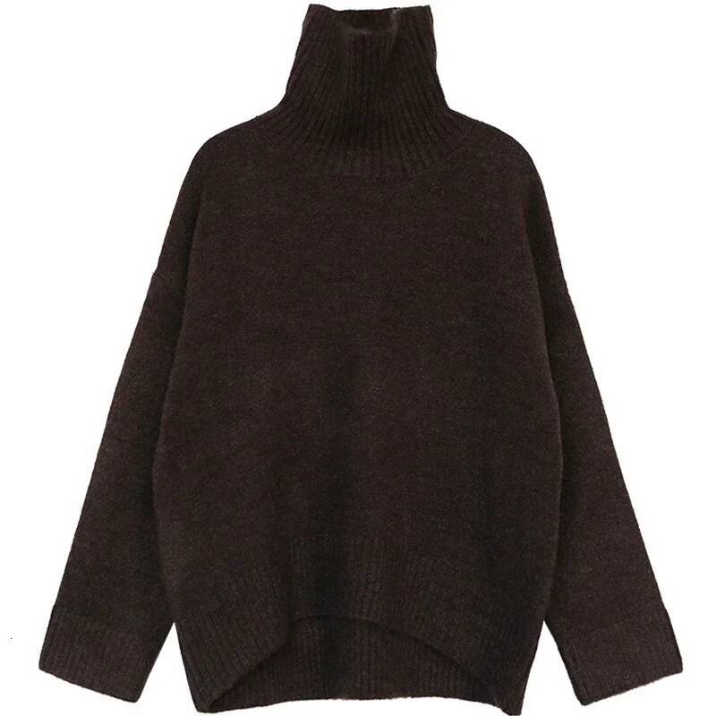 CHIC VEN Women's Sweater Autumn Winter New Turtleneck Knit Pullover Loose Clothes for Women Warm Solid Basic Female Tops 2023 dongdumaoyi