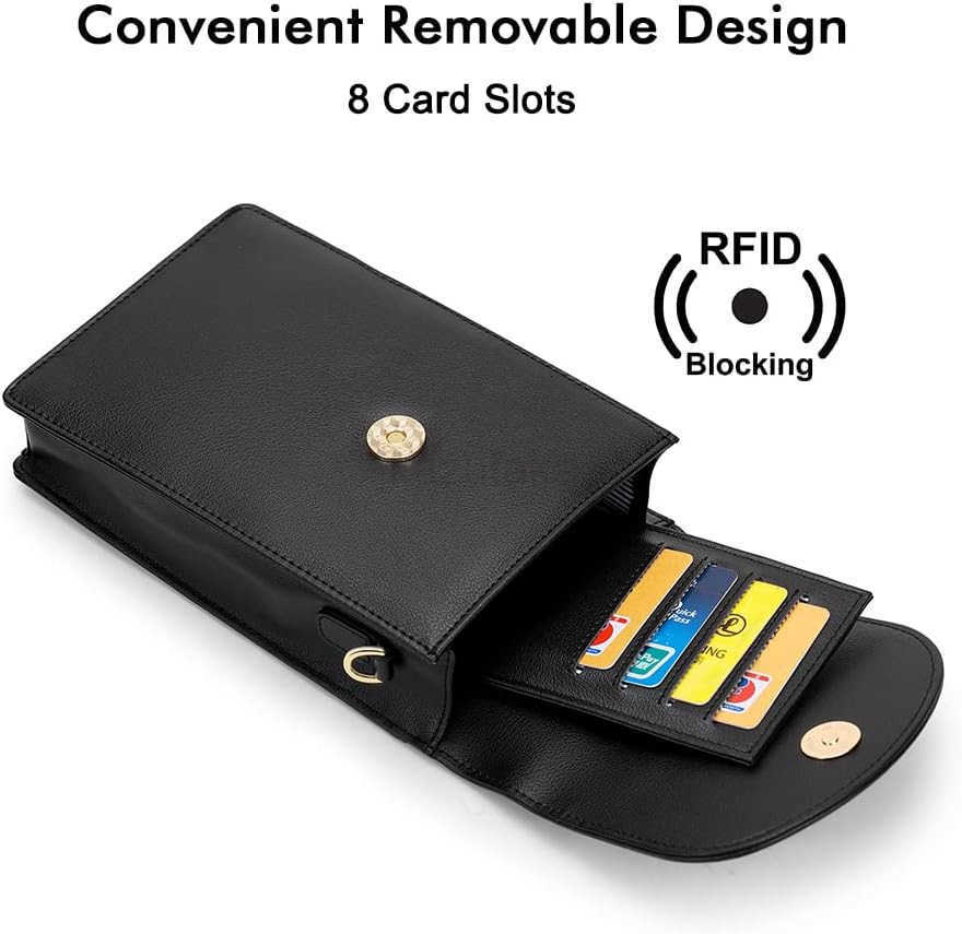 Crossbody Phone Bag for Women Mini Crossbody Purse Small Phone Wallet Crossbody with Removable Card Holder Z250910