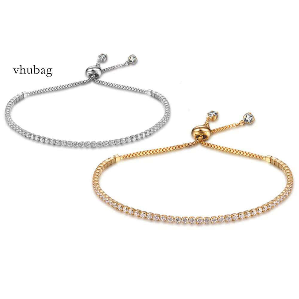 Fashion and Women Zircon Bride Wedding for Men Sier Womens Moissanite Bracelet